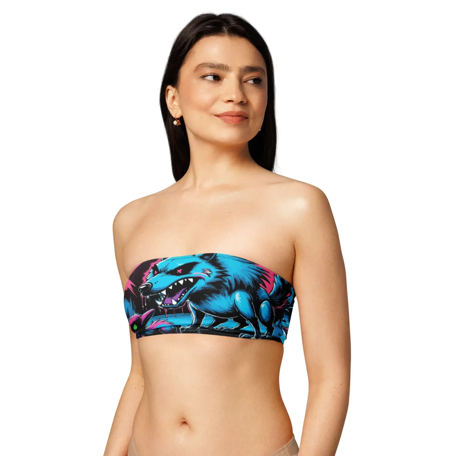 Neon Wolf | Bandeau-Bikini-Top