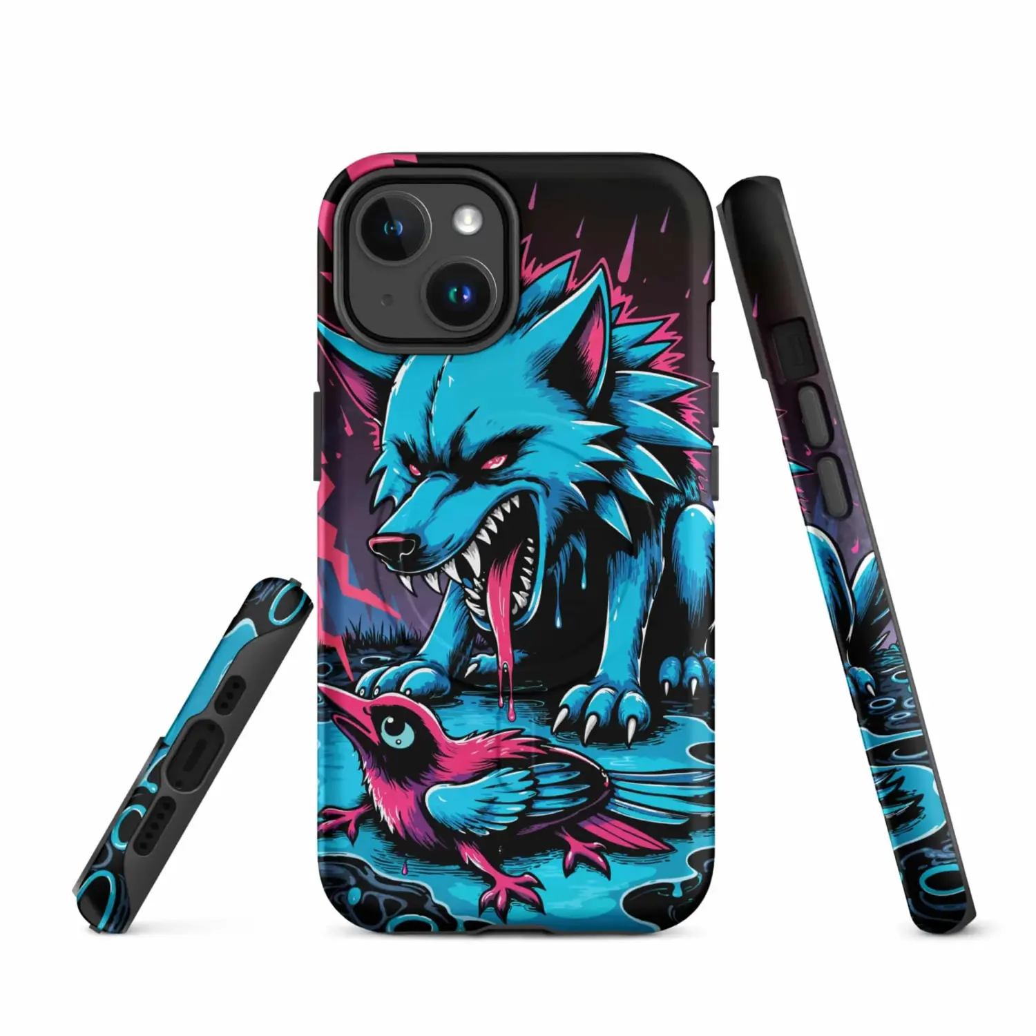 Wolf & Vogel Neon | iPhone® Hülle mit MagSafe®