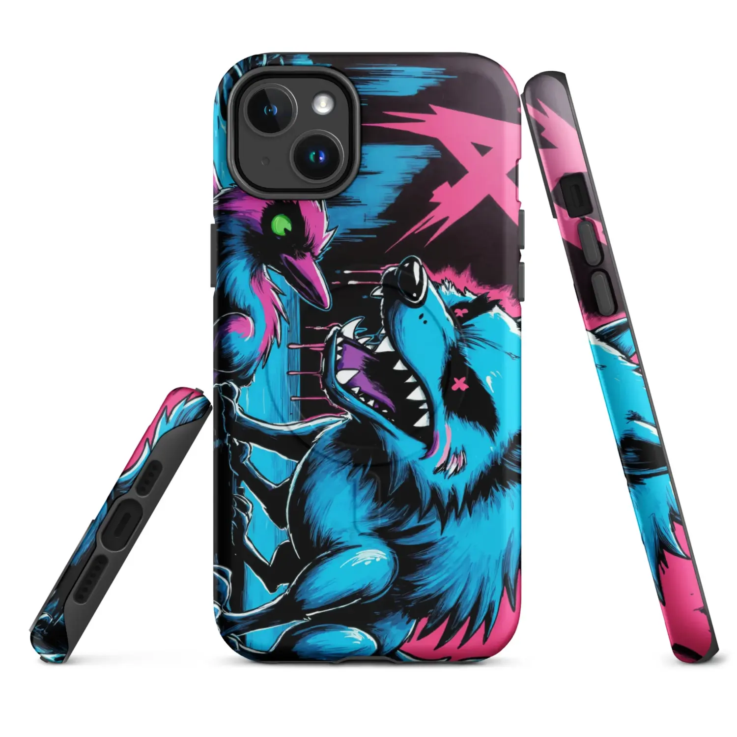Neon Wolf |  iPhone® Hülle mit MagSafe®
