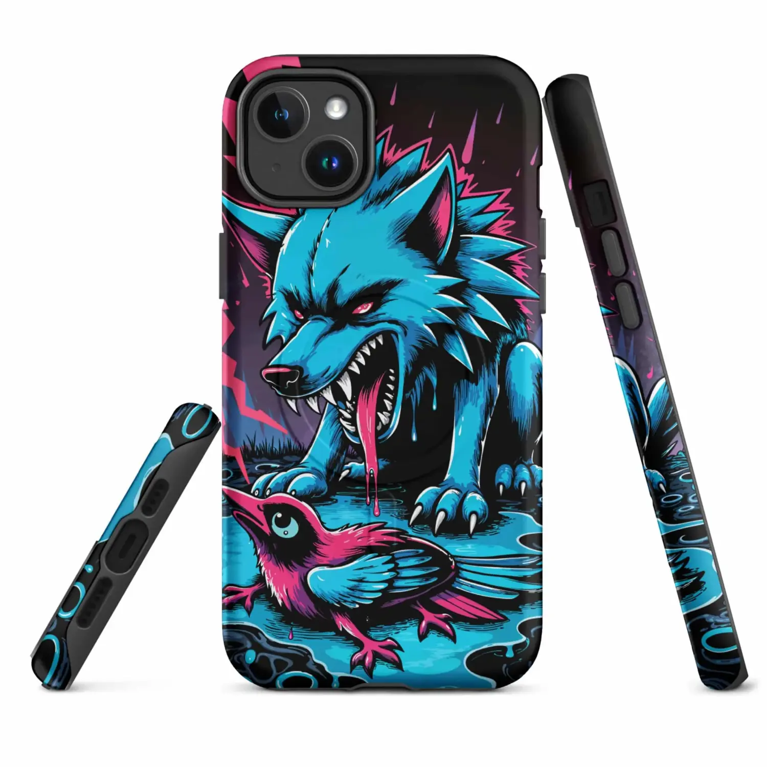 Wolf & Vogel Neon | iPhone® Hülle mit MagSafe®