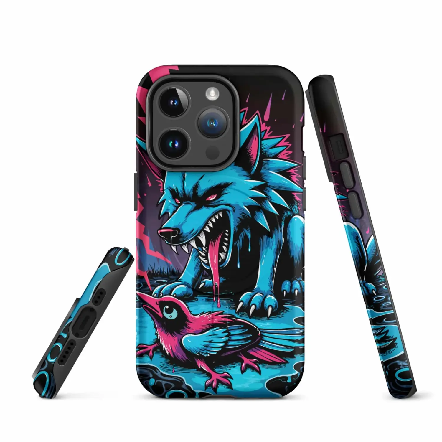 Wolf & Vogel Neon | iPhone® Hülle mit MagSafe®