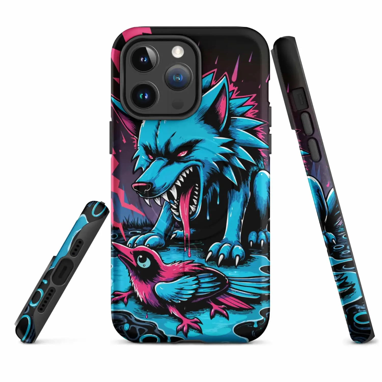 Wolf & Vogel Neon | iPhone® Hülle mit MagSafe®
