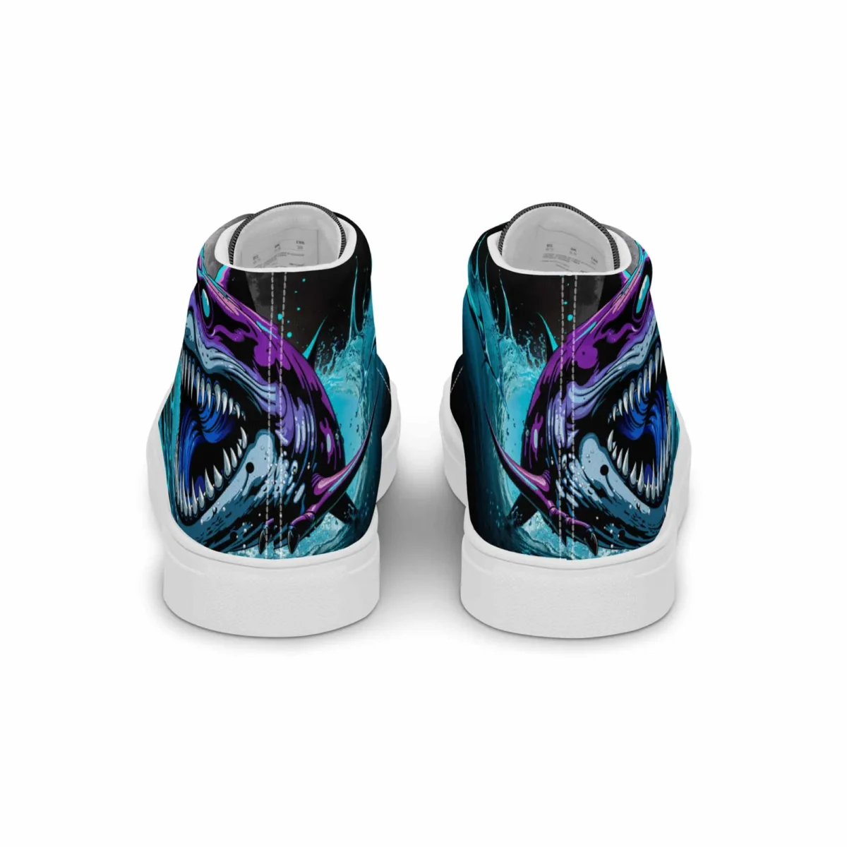 Shark Neon | Canvas High-Top Sneaker Herren