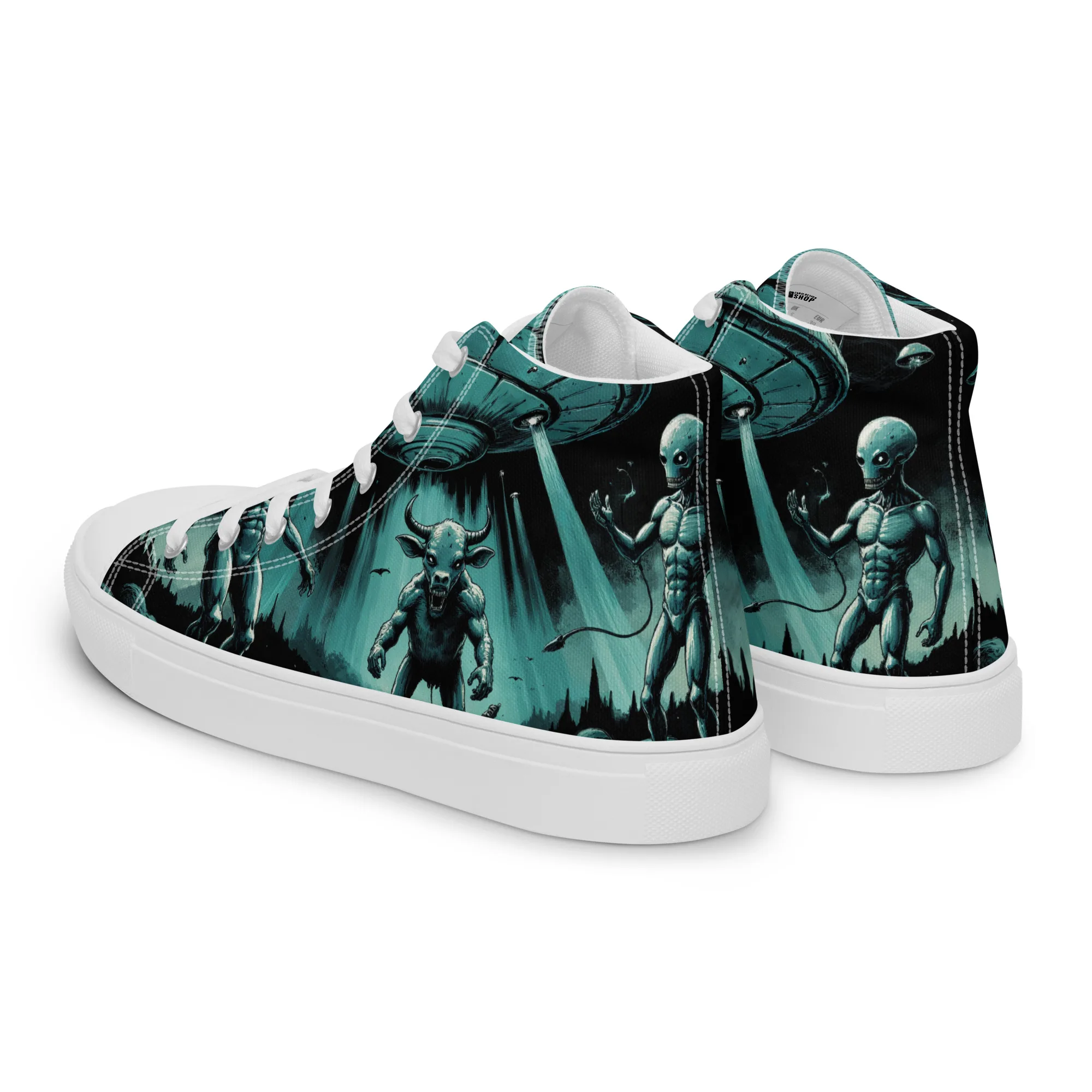 Alien Invasion | Canvas High-Top Sneaker Herren