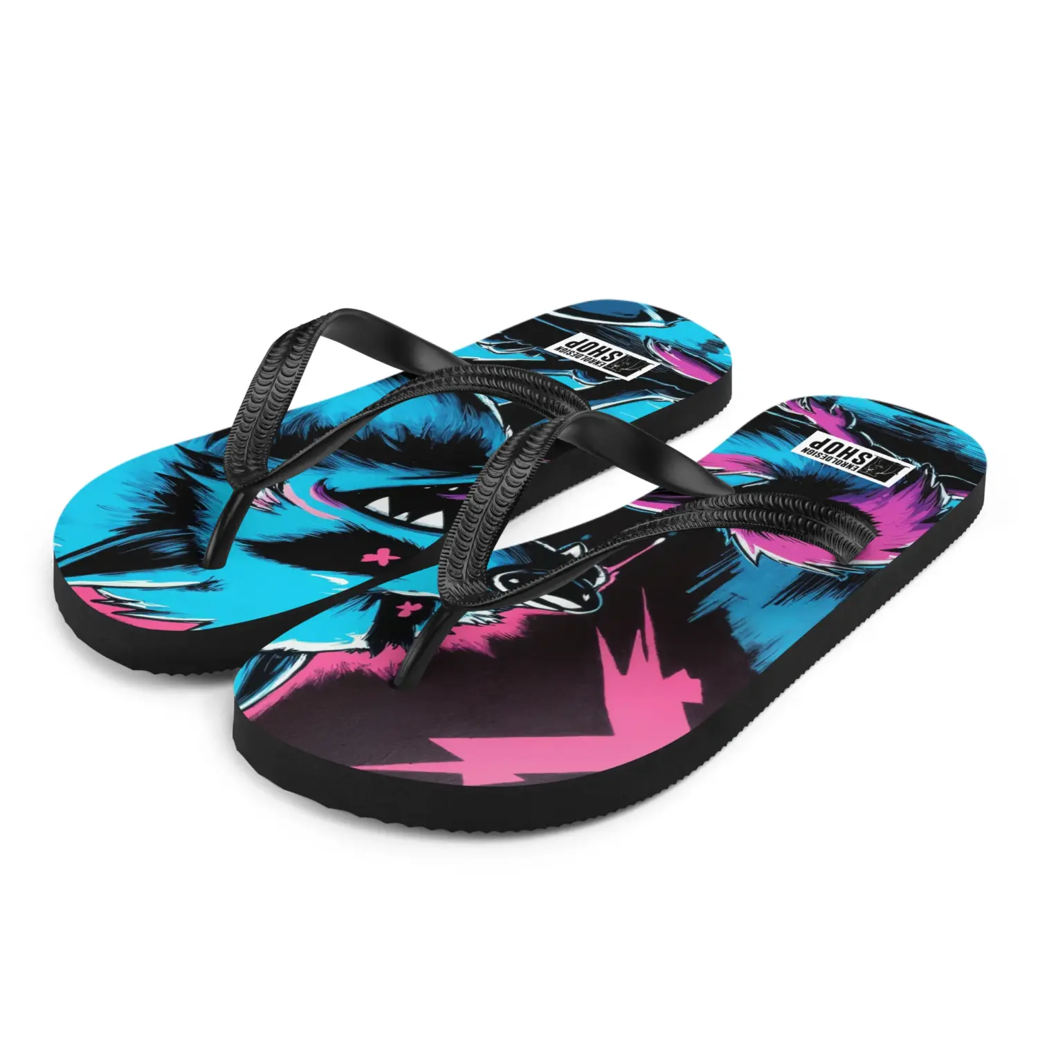 Neon Wolf  | Flip-Flops