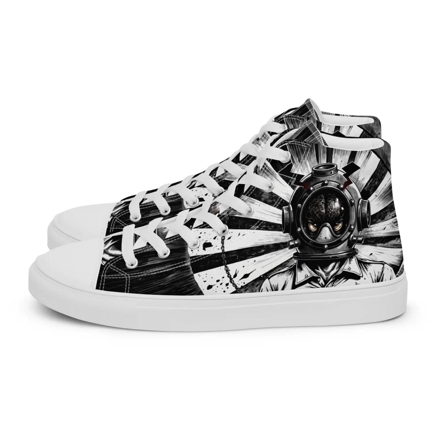 Dark Astronaut | Canvas High-Top Sneaker Damen