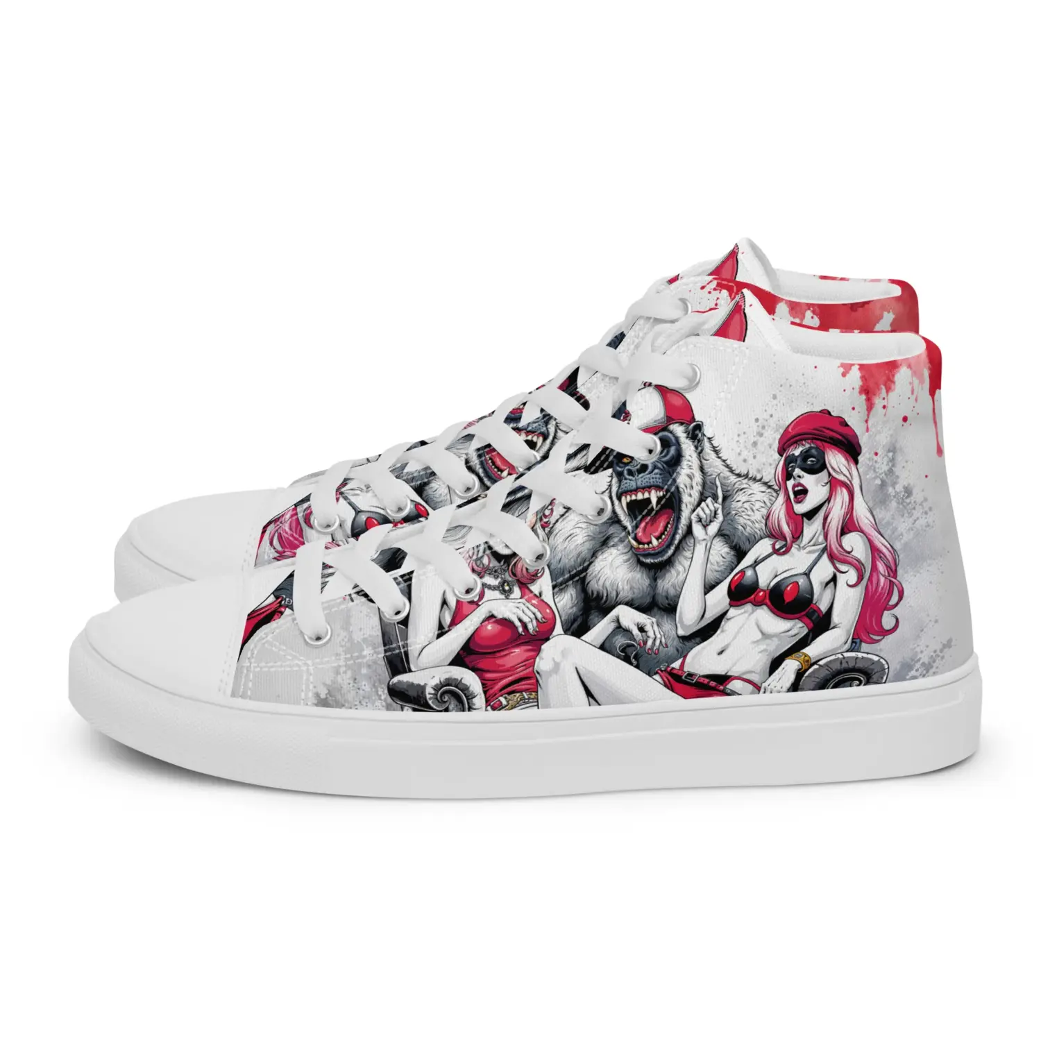 Gorilla | Canvas High-Top Sneaker Damenn