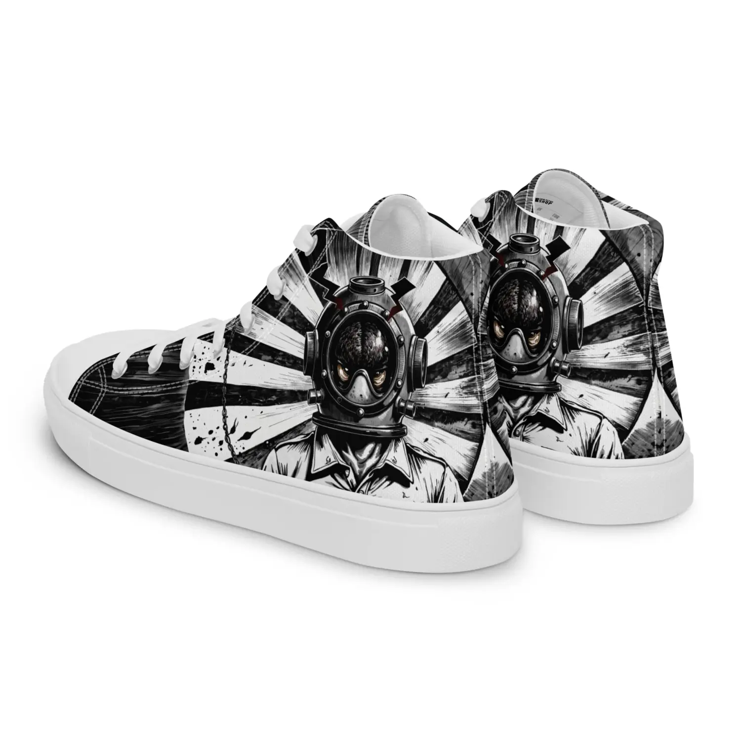 Dark Astronaut | Canvas High-Top Sneaker Damen