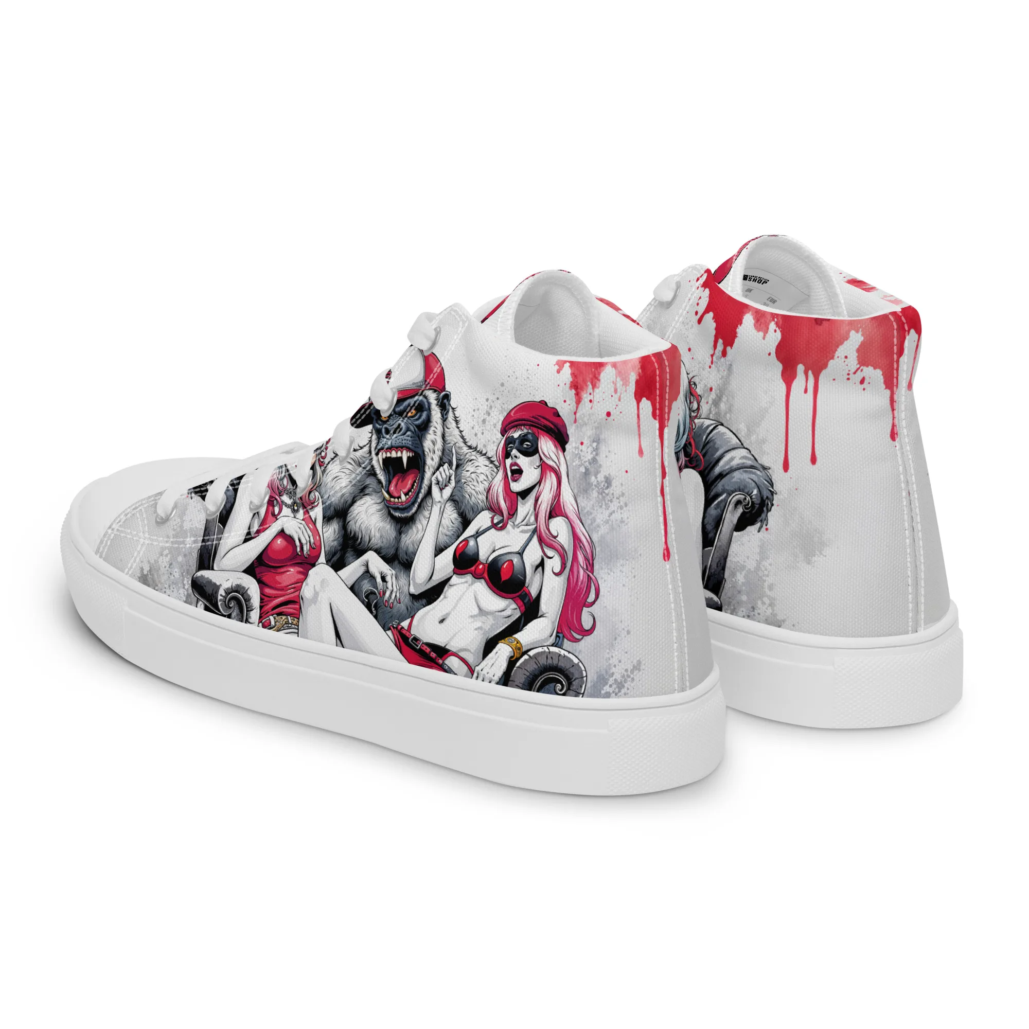 Gorilla | Canvas High-Top Sneaker Damenn