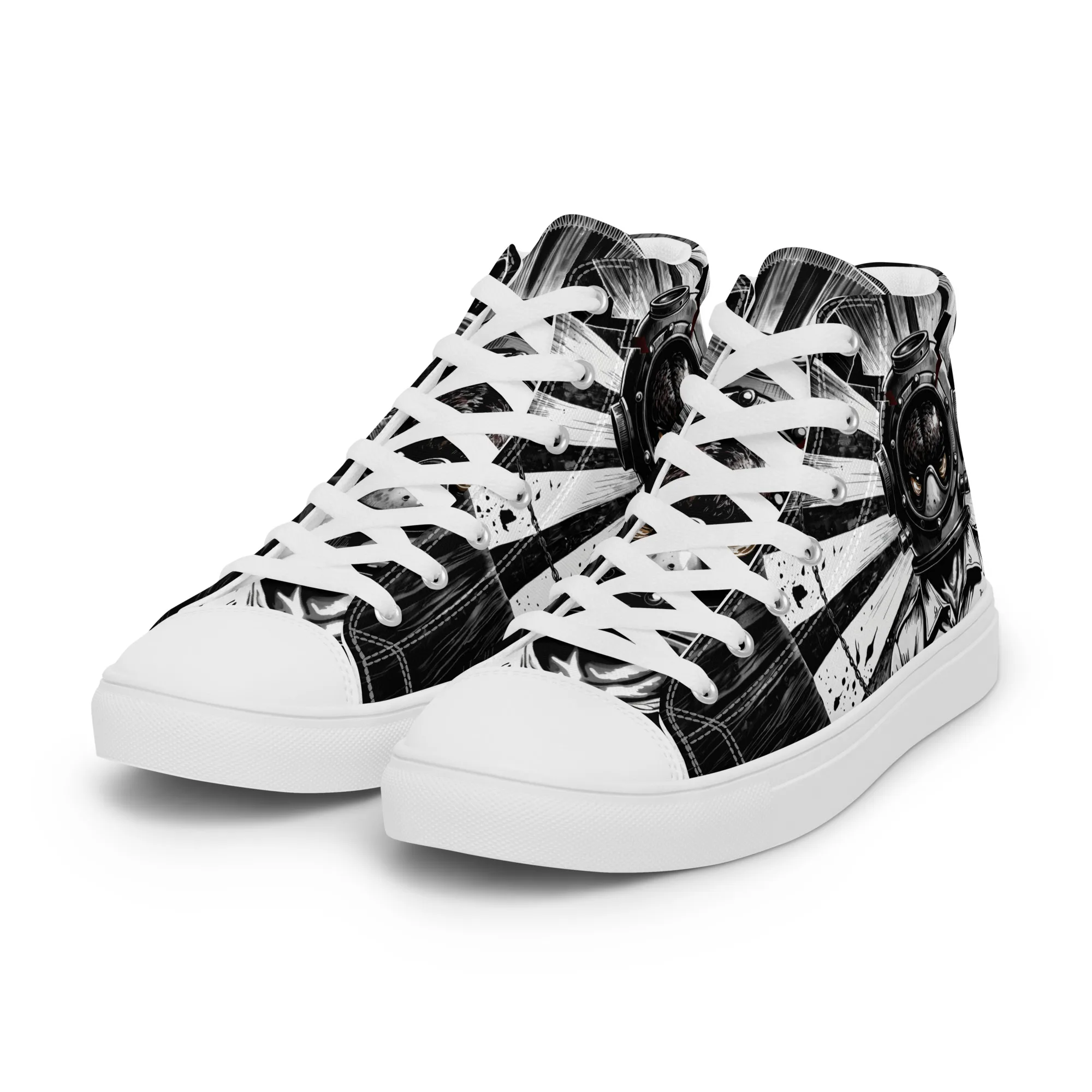 Dark Astronaut | Canvas High-Top Sneaker Damen
