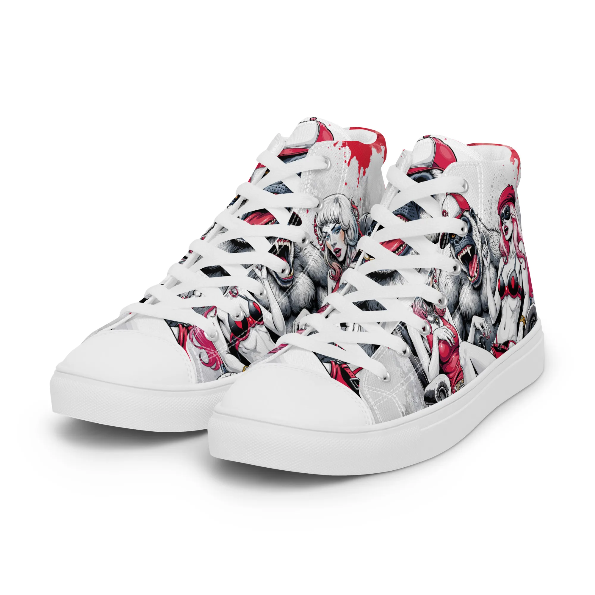 Gorilla | Canvas High-Top Sneaker Damenn