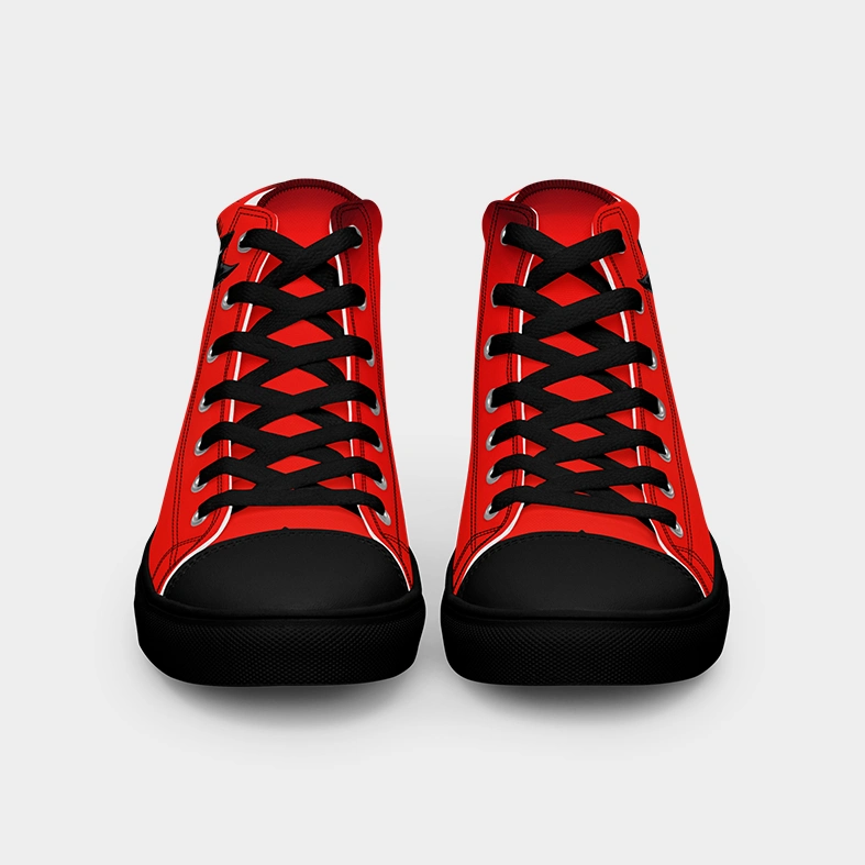 Wolf Red | Canvas High-Top Sneaker | Damen