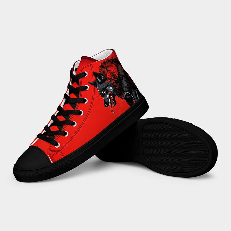 Wolf Red | Canvas High-Top Sneaker | Damen
