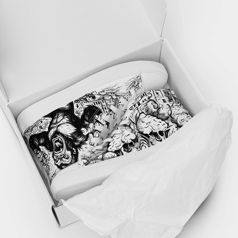 Gorilla_EnrolDesign_Sneaker_08 Gorilla_EnrolDesign_Sneaker_01 weiß Gorilla Design