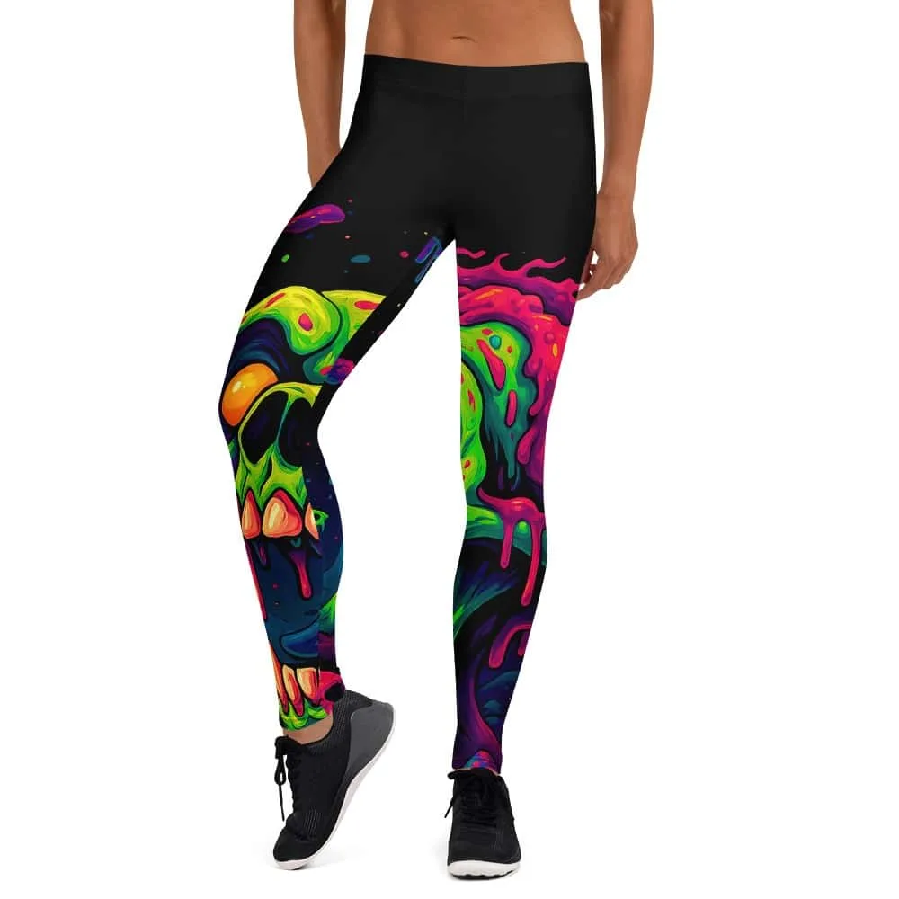 Psychedelic Skull | Damen Leggings