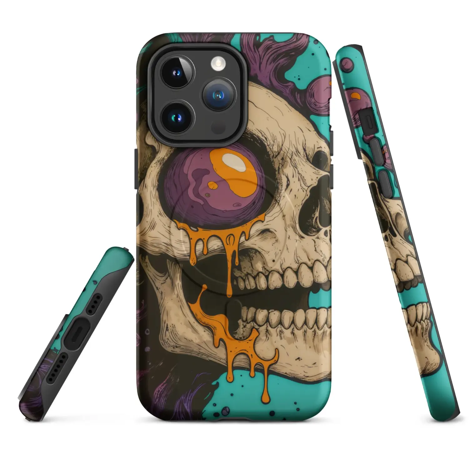 Skull Psychedelic | Hardcase iPhone®-Hülle mit MagSafe®