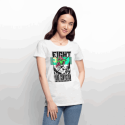 EnrolDesign_Fight_Design_Skater Shirt_Women_white_BIO