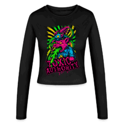 EnrolDesign_Toxic_Design_Skater Frauen Slim Fit Langarmshirt_BIO
