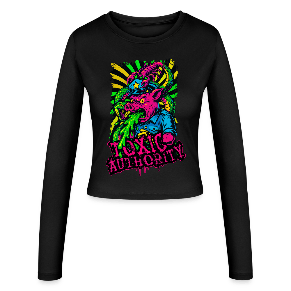 Toxic Authority | Frauen Slim Fit Langarmshirt