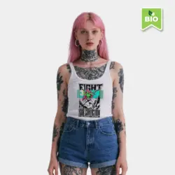 EnrolDesign_Fight_Design_Skater TankTop_Women_white_BIO