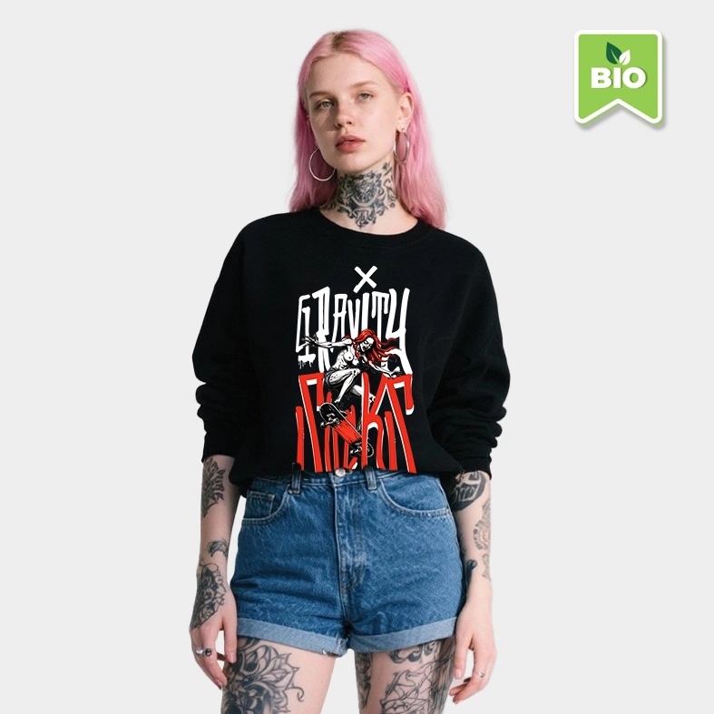 Gravity Sucks | Skater Pullover | Frauen BIO Pullover