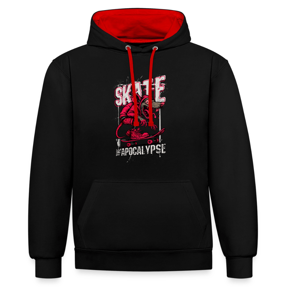 Skate Rat | Skater Kontrast-Hoodie  |  Frauen