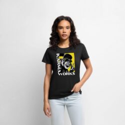 EnrolDesign - Shirt - Frauen Shirt - Dark - Skater Shirt - Karma Works - yellow