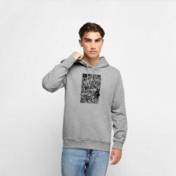 EnrolDesign -Hoodie Berlin - Mann Hoodie - Grau - EnrolShop - Shirt Design EnrolDesign -Hoodie Berlin - Mann Hoodie - Grau - EnrolShop - Shirt Design