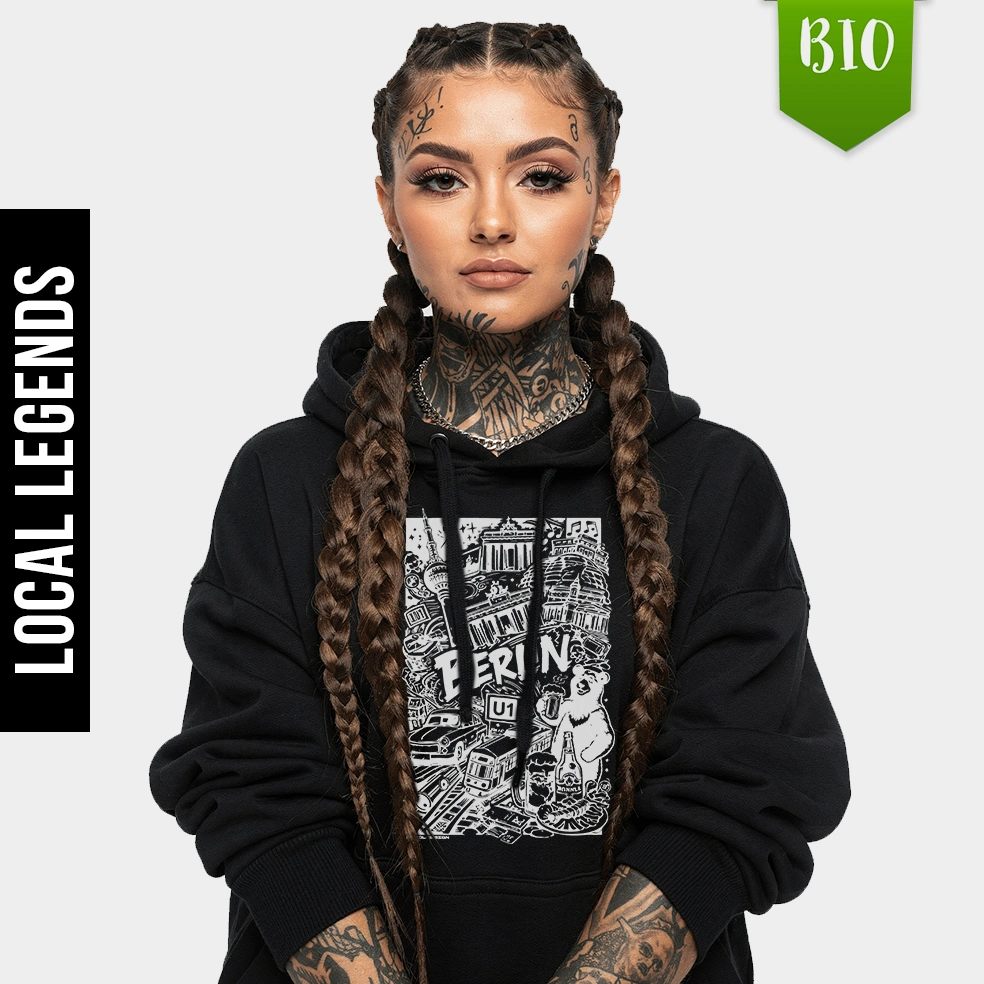 Berlin | Dark  | Frauen | BIO Hoodie