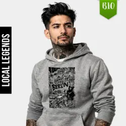 EnrolDesign -Hoodie Berlin - Mann Hoodie - Grau - EnrolShop - Shirt Design EnrolDesign -Hoodie Berlin - Mann Hoodie - Grau - EnrolShop - Shirt Design